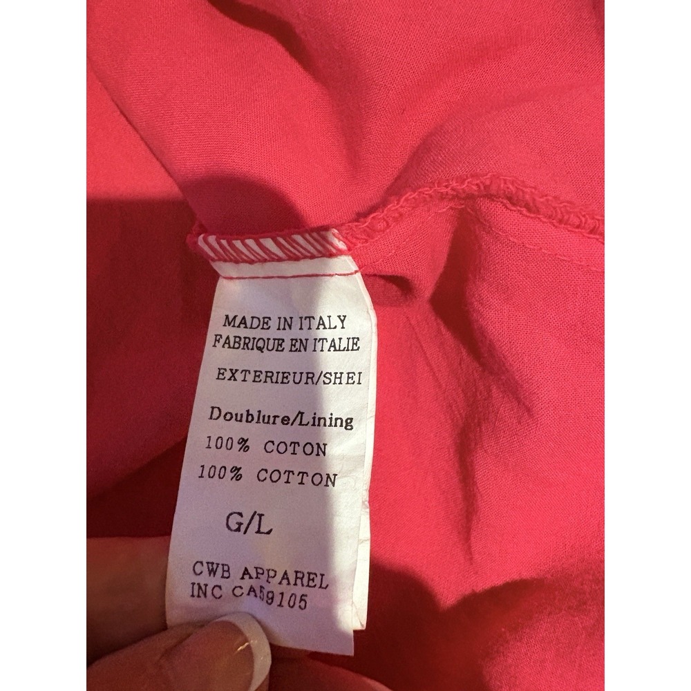 Charlie b Colorful Sleeveless Cotton Dress women's size L Gorp Cottage Core - Picture 10 of 12